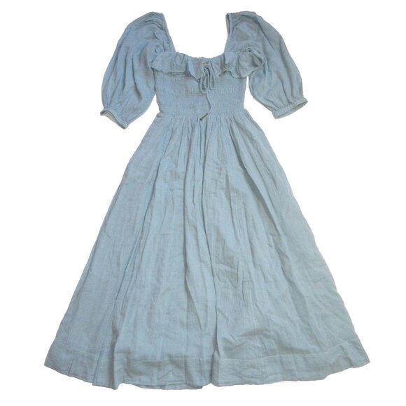 Free People Oasis Light Blue Midi Dress - Picture 2 of 8